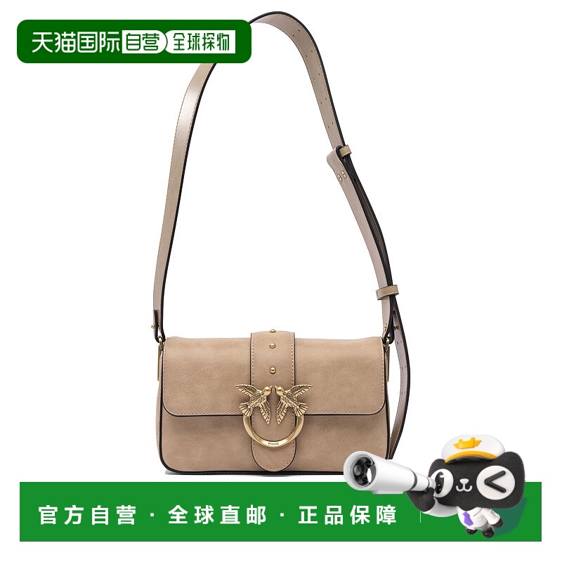 PINKO 女士单肩包 104340A2C2C50Q CO 浅棕色 Mini Love Bag Slou