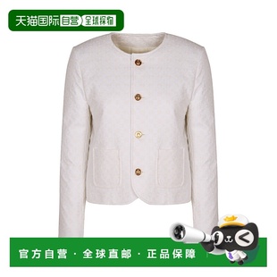 白色 CELINE SS2025 RV0800536CAY4 绗缝棉服 女士外套