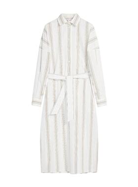 MAX MARA 女士半身裙 1221092206003 AW2023 白色 竖条纹连衣裙