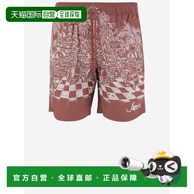 AMIRI 男士泳装 AMBOSW1007590 SS2026 红色 Terracotta Polyeste