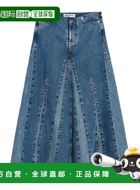 OUR LEGACY 女士半身裙 W4254RR AW2025 蓝色牛仔做旧 A字裙半裙