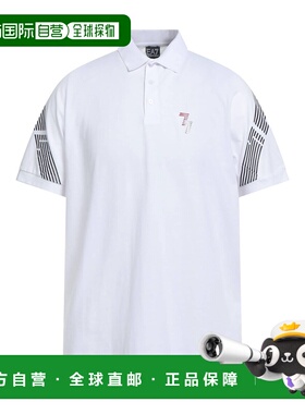 潮奢 Ea7 男士 Polo衫 white白色 舒适时尚