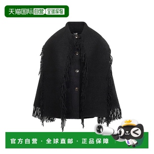 1h可退 潮奢 TOTÊME 女士 TOTEME 流苏围巾领羊毛大衣 254WRO0242