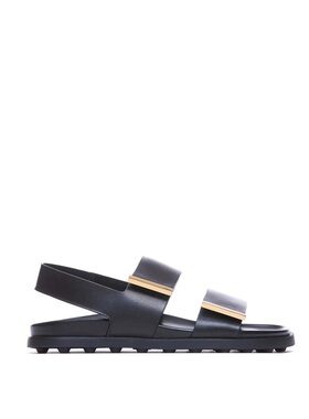 TOD'S 女士凉鞋 XXW68K0JE60N6MB999 CO 黑色 Leather Sandals wi