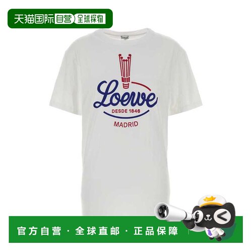LOEWE 女士T恤 S540Y22X93WHITE SS2026 白色 Whi【付后1h可退】