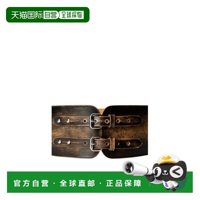 OUR LEGACY 男士腰带 A2268GV SS2026 棕色 搭扣皮带宽腰带