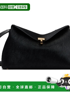 1h可退 潮奢 toteme 女士 黑色 T-Lock Pony Hair 手拿包 251WAL9