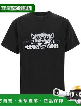KENZO 男士T恤 FF55TS5264SI99J SS2025 男装黑色短袖T恤