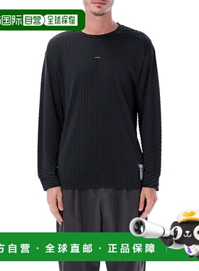 1h可退 潮奢 Satisfy 男士 AuraLite™ 褶裥长袖T恤 11068BKSABK