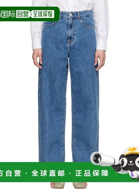 1h可退 潮奢 RÓhe 女士 蓝色 Baggy Fit 牛仔裤 41531175