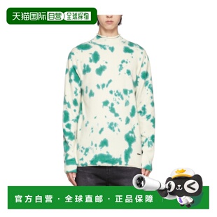 男士 白色 针织毛衣 SS2022 徽标扎染毛衣 WDKT122604UGR WE11DONE