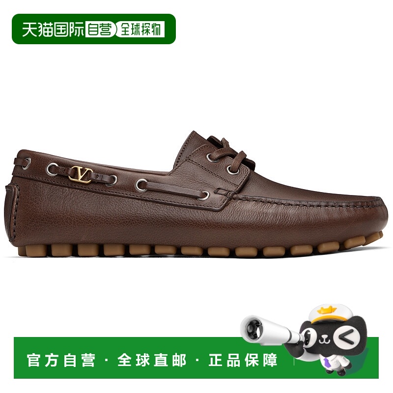 1h可退 潮奢 Valentino 华伦天奴 男士 棕色 Driver Fastaway Buf