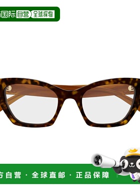 GUCCI 女士眼镜 19785CD0A16814 AW2026 棕色 Gucci Gg1334O Line