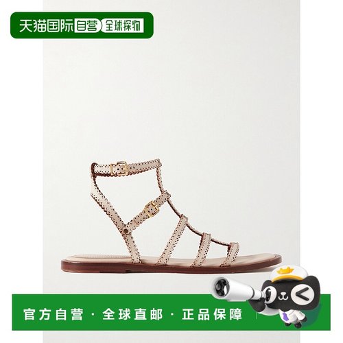 1h可退 潮奢 ZIMMERMANN 女士 Goldie 皮质凉鞋 3054FS25A2