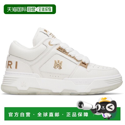 1h可退 潮奢 AMIRI 男士 白色 Metallic MA-1 运动鞋 AMFOSR1152