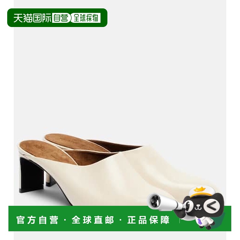 1h可退 潮奢 KHAITE 女士 Colt 50 皮质凉拖 white白色 舒适时尚