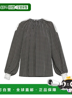 CHLOÉ 女士背心吊带 CH25AHT25145905 AW2025 黑色 Silk top with