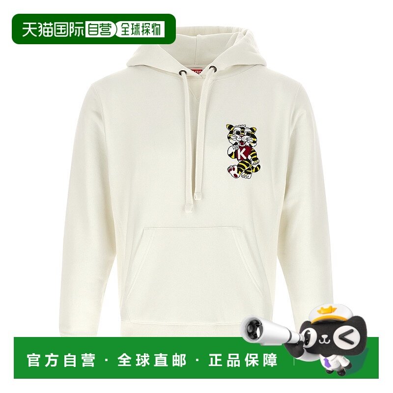 KENZO 女士卫衣 FG52HO2084MJ02 SS2026 白色 'Wild Tiger Embroi