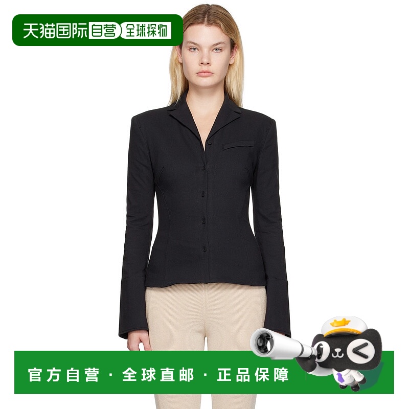 1h可退 潮奢 Jacquemus 女士 黑色 Le Papier 系列 La Veste Crem