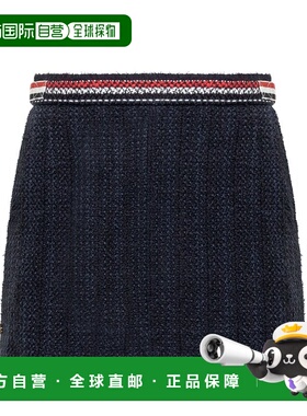 1h可退 潮奢 Thom Browne 汤姆 布朗 女士 粗花呢半身裙 FGCA04AF