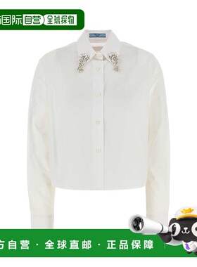 PRADA 女士衬衫 P472HRSOOO155WF0009 SS2025 白色