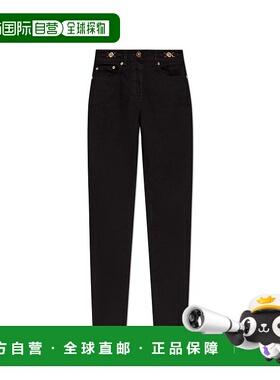 1h可退 潮奢 versace 范思哲 女士 腰带环牛仔长裤 10131351A1365