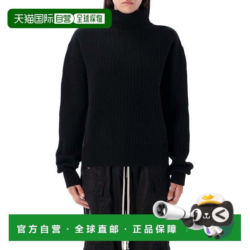 RICK OWENS 女士针织毛衣 RP02E4648KWV09 AW2025 黑色