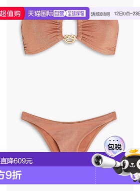 1h可退 潮奢 ZIMMERMANN 女士 精饰抹胸比基尼 1204WSS242SETAPRI