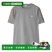 灰色 BURBERRY 圆领T恤 81187081 AW2025 男士 T恤