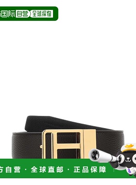 1h可退 TOM FORD 男士腰带 TB276LCL236G3BN06 AW2024 黑色皮带