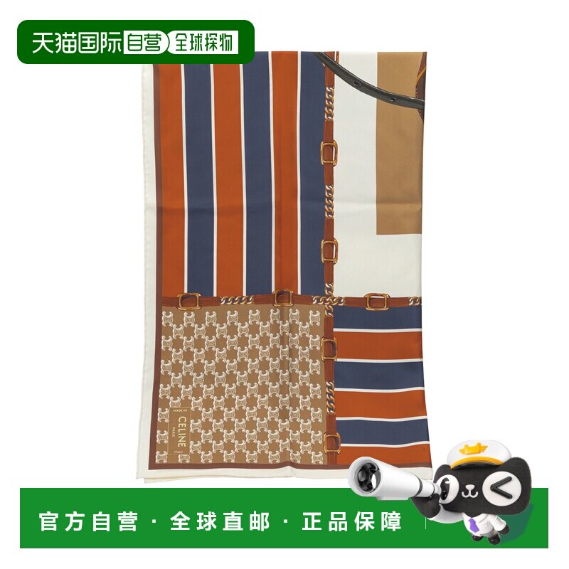 CELINE 女士围巾 2AW902Q63GGP1 SS2026 花色 Scarf in silk twil