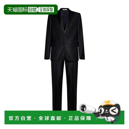 VALENTINO 男士休闲套装 VCDS809HW0NO SS2025 黑色 单排扣西装套