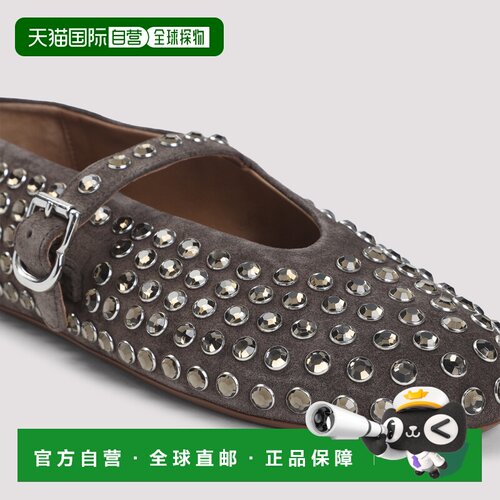 ALAIA 女士芭蕾乐福鞋 AA3A029CK234733 SS2026 深棕色女鞋单鞋