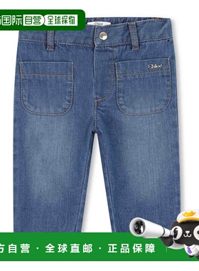 CHLOÉ 男童短裤 C20710Z10 AW2025 蓝色 Jeans With Application