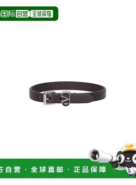 1h可退 潮奢 valentino 华伦天奴 男士 OVALETTE 皮革手链 7Y2J0A