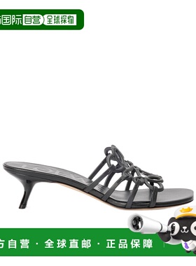 LOEWE 女士高跟鞋 LPEA465X071100 AW2025 棕色 镂空高跟凉鞋