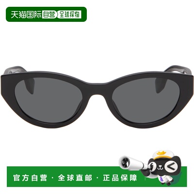 潮奢 Fendi 芬迪 女士 黑色 Lettering 太阳镜 FE40209I5101ASHIN