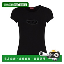 DIESEL 女士T恤 A062680AFAA9XXA SS2025 黑色 T-Angie T-Shirt