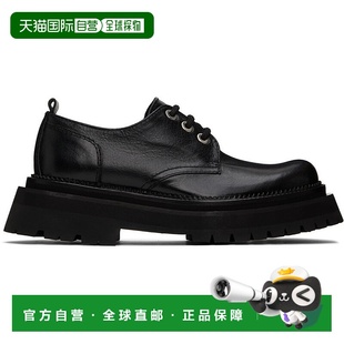 潮奢 黑色德比鞋 Ami 女士 USV015840 Paris 1h可退