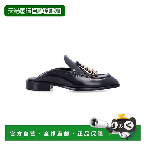 LOEWE 女士芭蕾乐福鞋 L814379X701100 CO 黑色 Loewe black leat