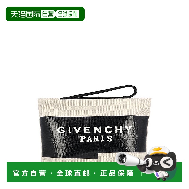 1h可退 潮奢 Givenchy 纪梵希 女士 雙色標誌印花手拿包 BB60PNB2