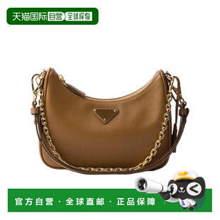 棕色 PRADA 1BC204NZVVQOMF03CW 拉链单肩包 女士斜挎包