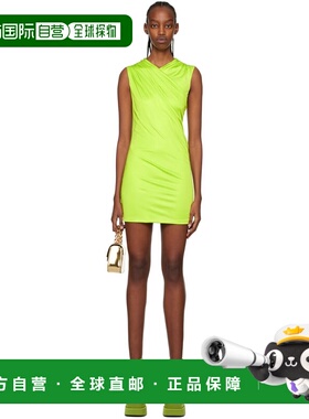 1h可退 潮奢 versace 范思哲 女士 绿色裹身连衣裙 10086361A0057
