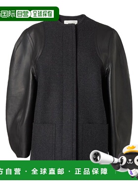 FENDI 女士外套 FJ7650AJ0KF0TAZ AW2025 灰色 长袖拼接夹克