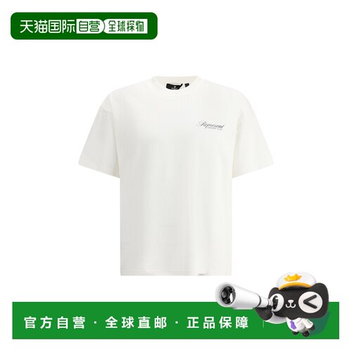 Represent 男士 棉质T恤 OCM41201FLATWHITE