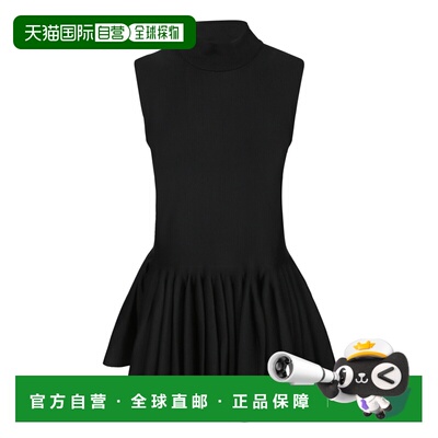 1h可退 ALAIA 女士连衣裙 AA9H1190K032A995 SS2025 黑色