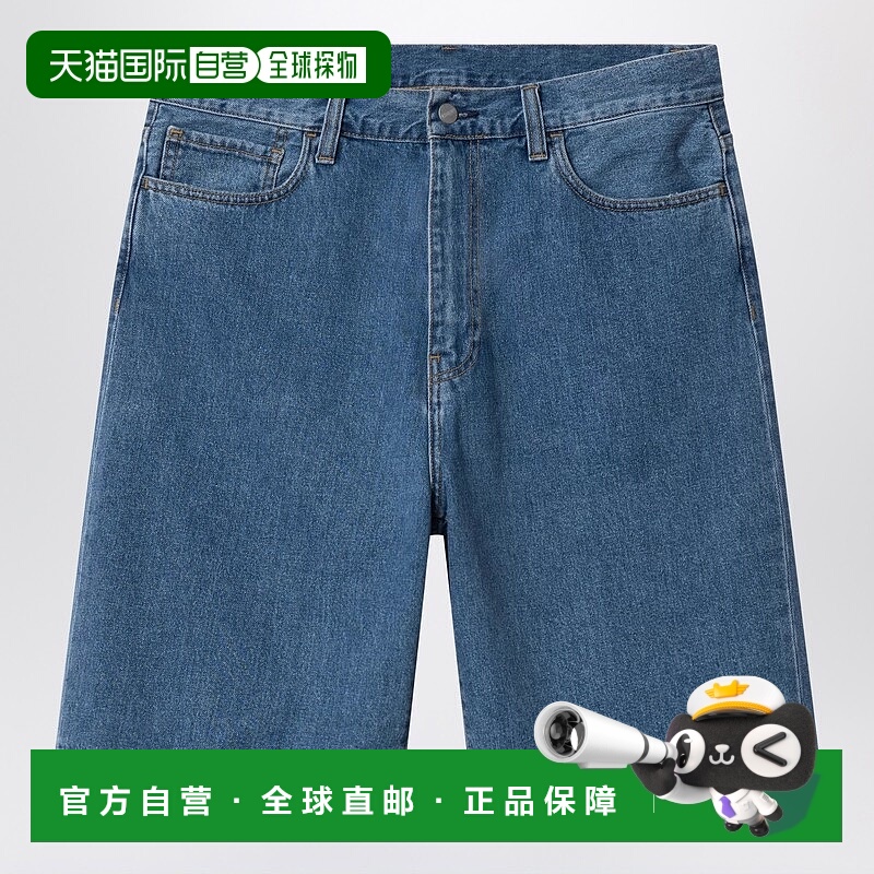 1h可退 潮奢 CARHARTT WIP 男士 Landon 蓝色牛仔短裤 I030469CO0