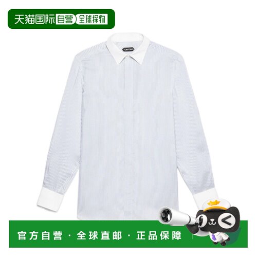 TOM FORD 男士衬衫 HRBF04S0208WUA AW2026 白色 【付后1h可退】