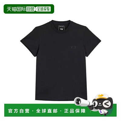 Y-3 女士T恤 IA2317 AW2026 黑色 Regular cotton T-shirt