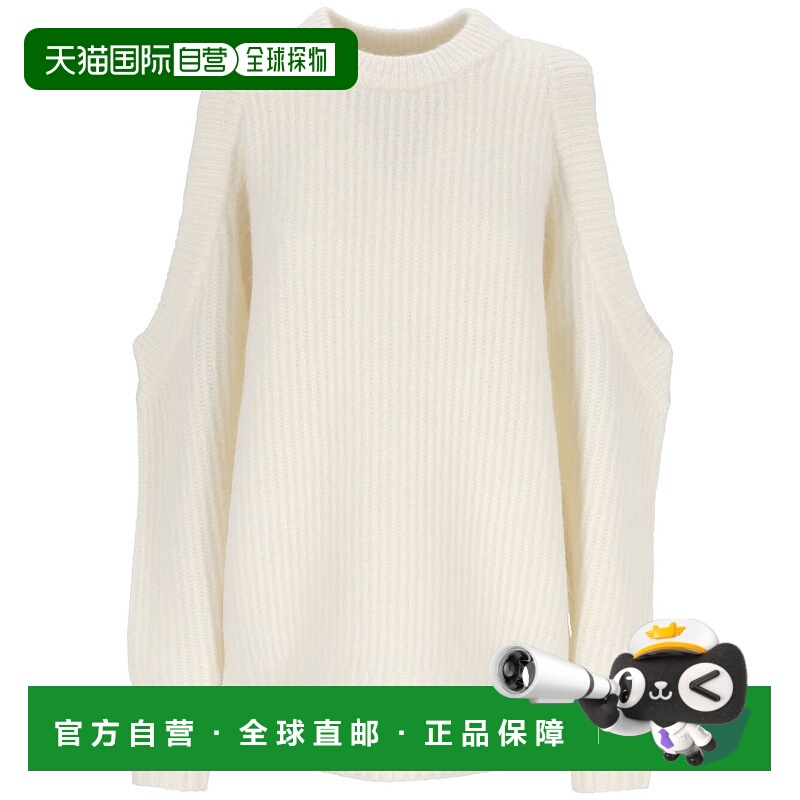 1h可退 GANNI 女士T恤 K1925135 AW2023 浅棕色 GANNI Chunky swe